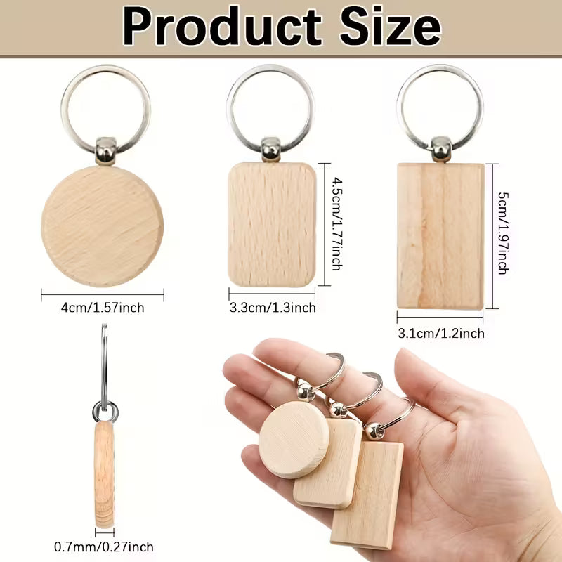 Wooden Keychain Pack